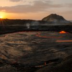 Lavasee des äthiopischen Vulkans Erta Alé. © Rafael Werndli